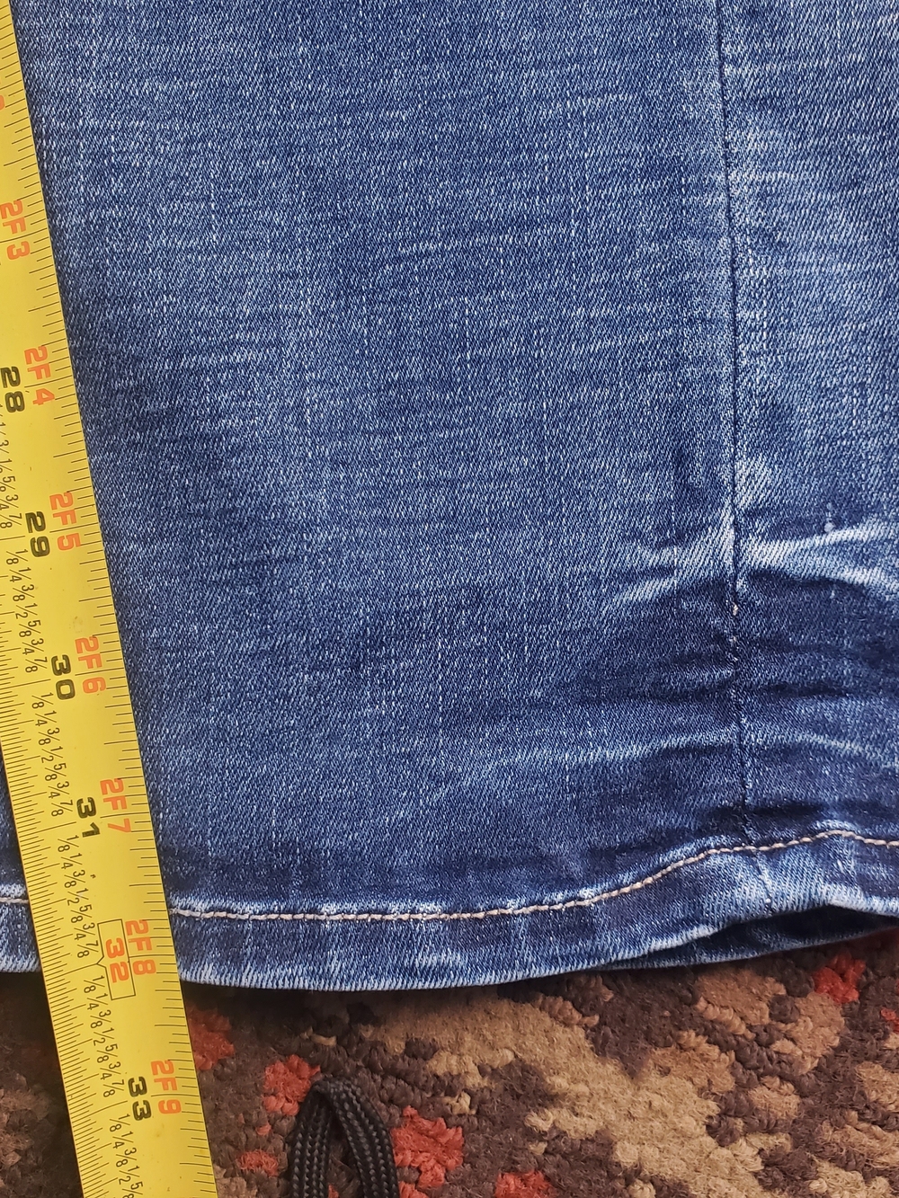 Buckle Black Fit No. 53 Straight Jeans Women's 31x32 Blue Stretch - Picture 9 of 13